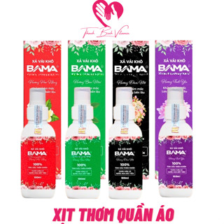 [Mẫu Mới 2024] Nước Xịt Thơm Quần Áo Xả Vải Khô BaMa Việt Nam 100ml Tinh Dầu Nước Hoa Thiên Nhiên