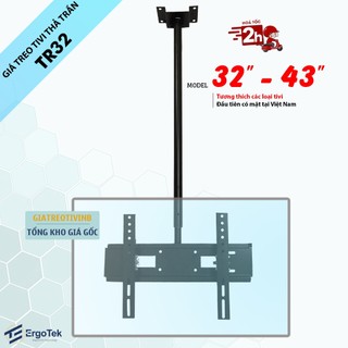 Giá Treo Tivi Thả Trần TR32 26 - 32 - 40 - 43 Inch - Giá Treo Tv Ngược Trần 1.1 Mét tới 1.5 Mét