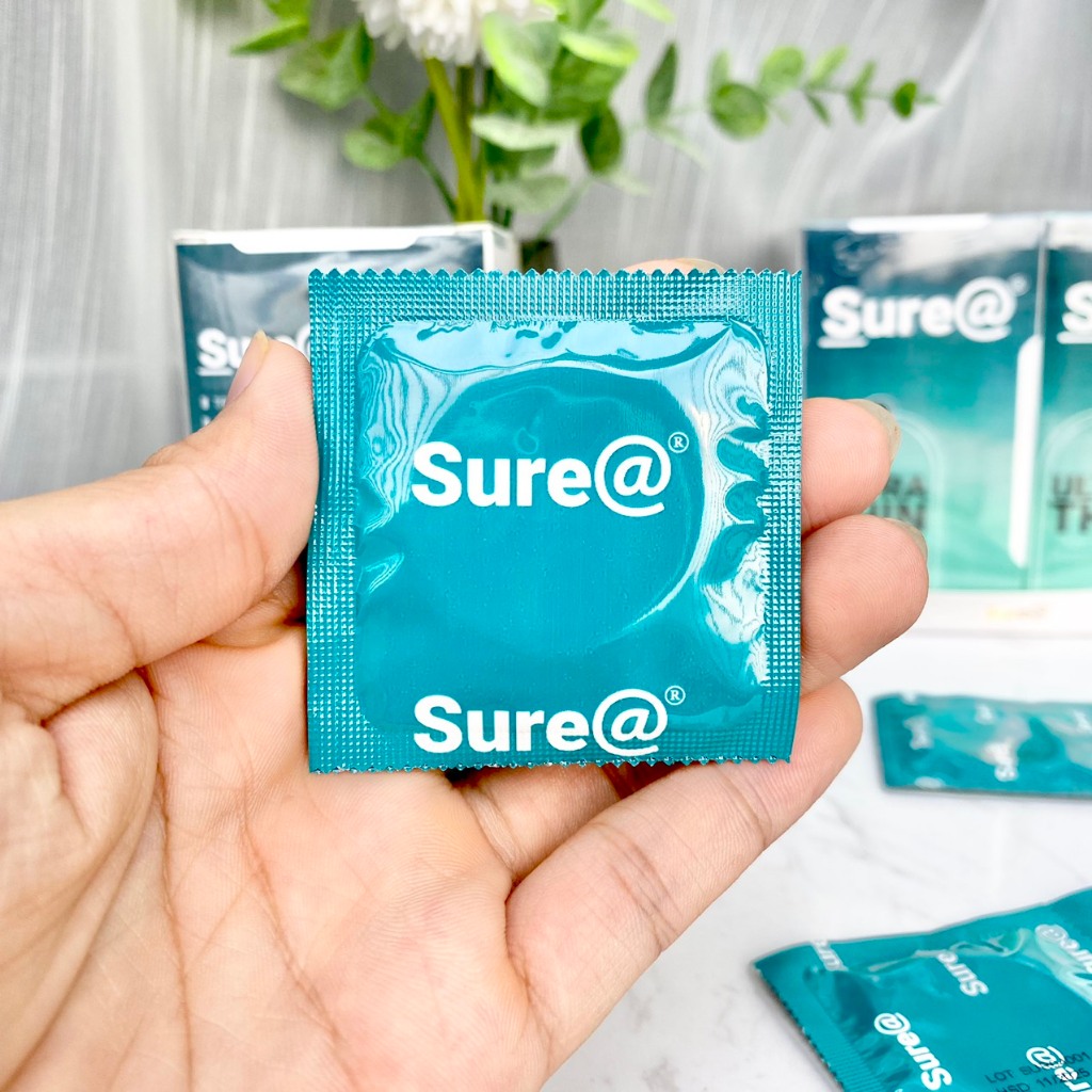Bao cao su gai Sure Dotted, bao cao su siêu mỏng kéo dài thời gian quan hệ, số lượng 1 bcs