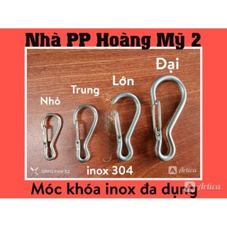 Móc Inox Zin 304, Móc Khoá bóp Inox Đa Dụng nhiều kích thước