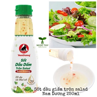 Sốt dầu giấm, xốt mè rang trộn salad chua ngọt bắt vị Nam Dương chai 250ml
