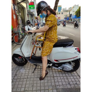Ghế đi xe máy bằng mây ( Xe ga và xe số)