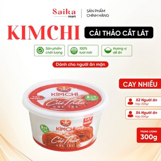 King's Kim Chi cải thảo cắt lát CAY NHIỀU hộp 300gr, cay nồng đậm vị, lên men tự nhiên