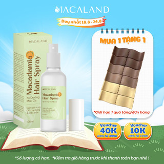 [TẶNG 12 KẸP TÓC] Xịt dưỡng tóc Nano Mắc Ca-Tinh dầu Bưởi 100ml MACALAND hỗ trợ mọc tóc nhanh, giảm gãy rụng, dưỡng tóc
