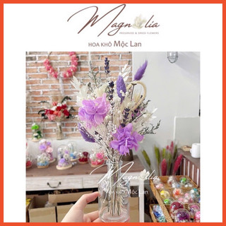 Set Hoa Decor trang trí size 20-25cm ❤️FREESHIP❤️ Combo hoa khô mix oải hương lavender vintage