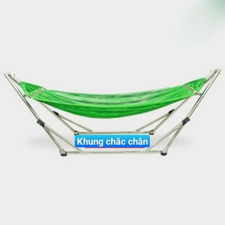 Võng xếp khung sơn tĩnh điện phi32  kèm lưới