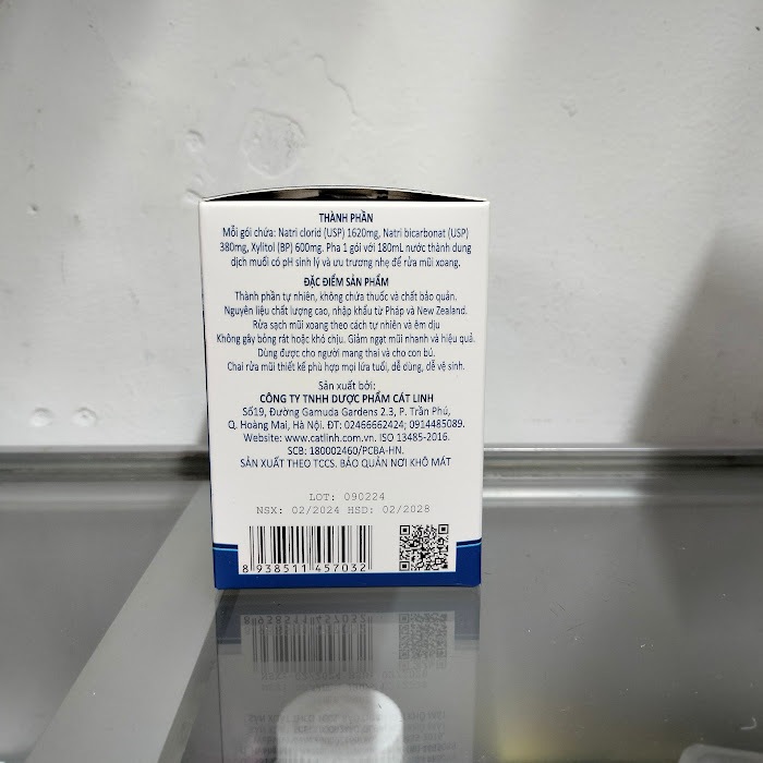 SINUFRESH CÁT LINH HỘP 50 GÓI MUỐI RỬA MŨI XOANG