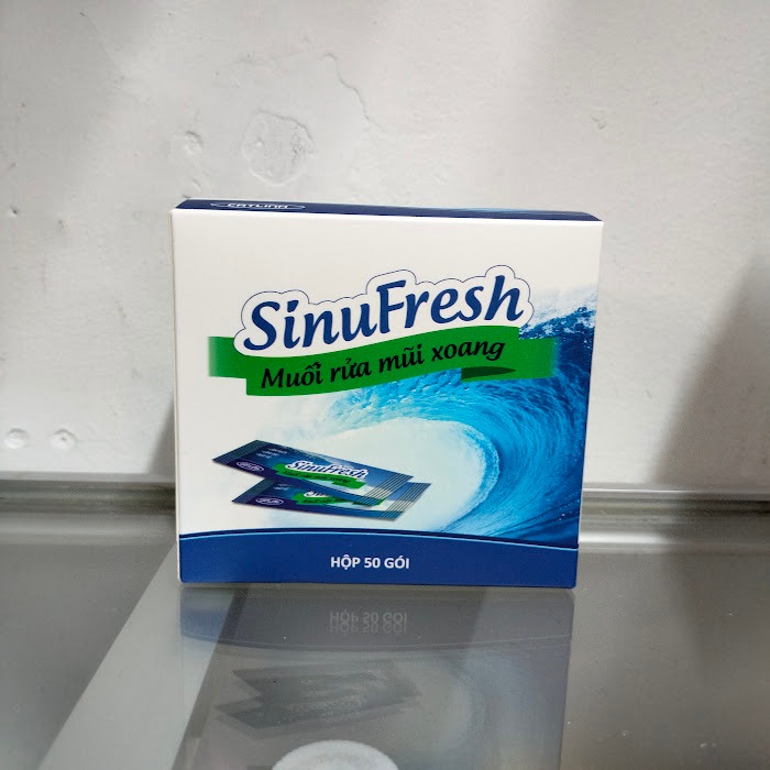 SINUFRESH CÁT LINH HỘP 50 GÓI MUỐI RỬA MŨI XOANG
