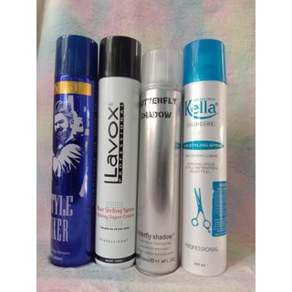 Keo xịt cứng tóc Glorin/ Kella/ Lavox/ Butterfly dùng để cố định tóc trang điểm dự tiệc, trang điểm cô dâu