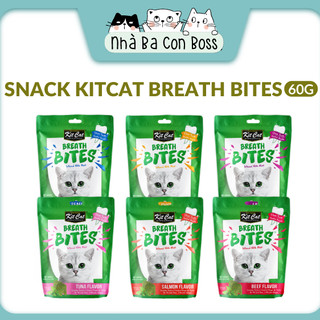 [Snack] Kitcat Breath Bites Cho Mèo Gói 60g - Date T12'2024