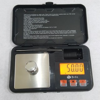 Cân tiểu ly điện tử bỏ túi 200g / 0.01g tặng kèm quả cân 50g