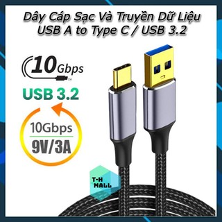 [USB 3.2 / 10Gbps] Dây cáp sạc nhanh và truyền dữ liệu USB Type C 3.0 / 3.2 10Gbps 1m / 2m Android Laptop Ổ cứng