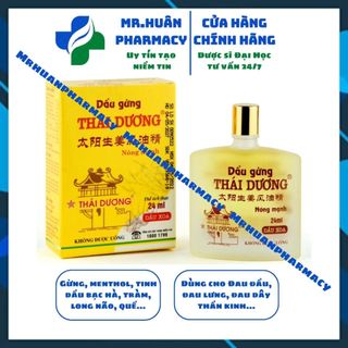 Dầu Gừng Thái Dương 24ml - Dầu nóng dùng xoa bóp