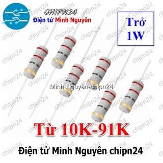 [10 con] Điện Trở 1W 5% (10K 12K 15K 18K 22K 33K 39K 47K 51K 56K 68K 82K) - [Chọn Loại]