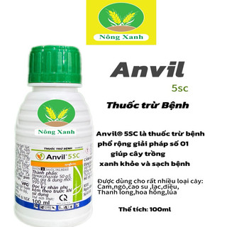 Thuốc trừ bệnh và bị phấn trắng, đốm đen , rỉ sắt trên cây hoa hồng Anvil 5sc