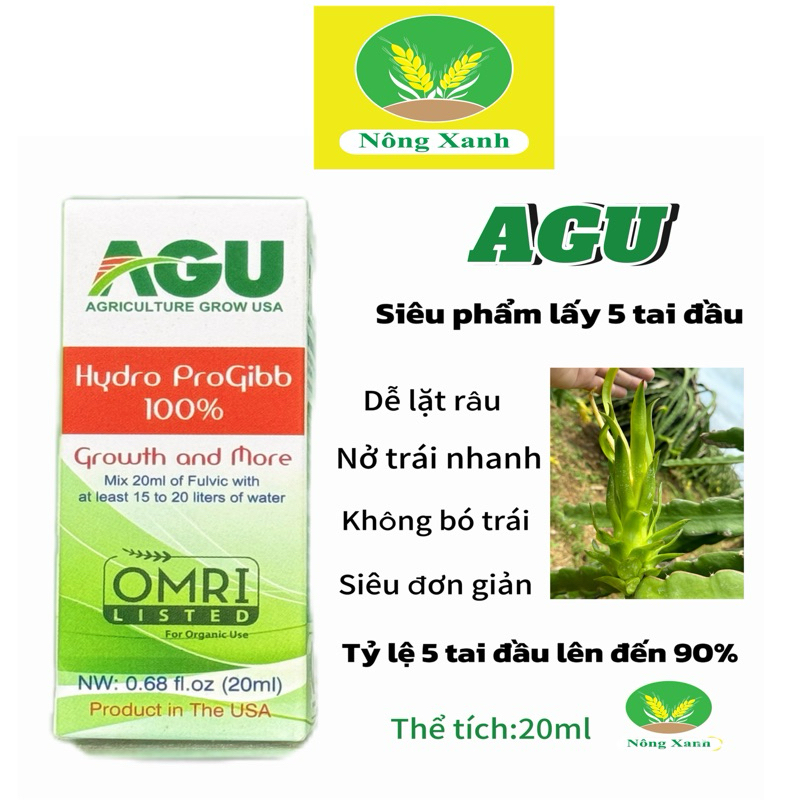 Lấy 5 tai đầu thanh long AGU