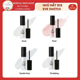 Nhũ Mắt 3CE Eye Switch Lấp Lánh Bắt Sáng Kim Tuyến Siêu Óng Ánh Stuck Throbbing Hidden Angel Petal Dalsegno - Bebeau