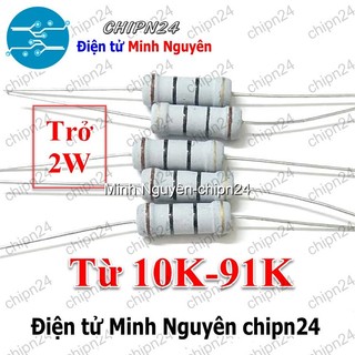 [5 con] Điện Trở 2W 5% (10K 12K 15K 18K 22K 33K 39K 47K 51K 56K 68K 82K) - [Chọn Loại]