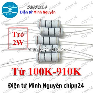 [5 con] Điện Trở 2W 5% (100K 120K 150K 180K 220K 330K 390K 470K 510K 560K 680K 820K) - [Chọn Loại]