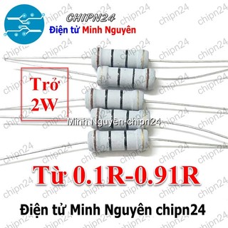 [5 con] điện trở 2w 5% (0.1r 0.15r 0.22r 0.33r 0.47r 0.5r 0.68r 0.75r 0.82r) - [chọn loại]