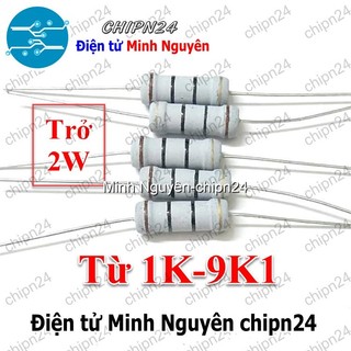 [5 con] Điện Trở 2W 5% (1K 1K2 1K5 1K8 2K2 2K7 3K3 3K9 4K7 5K1 5K6 6K8 8K2) - [Chọn Loại]