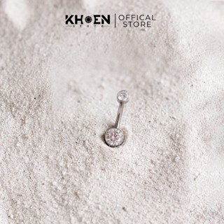 ( 1 chiếc ) Khuyên Rốn 1 hạt đá - Titanium F136 - Khoen Store