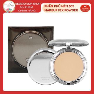 Phấn phủ nén 3CE Makeup Fix Powder cố định lớp trang điểm kiềm dầu lâu trôi - Bebeau