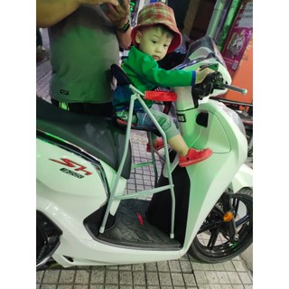 Ghế ngồi xe máy có vòng xếp gọn xe SH CAO, SH 150i cho bé