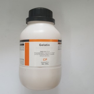 Bột Gelatin lọ 500g gelatine tinh khiết thí nghiệm