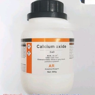 Calcium oxide CAS 1305-78-8 CaO lọ 500g canxi oxit TINH KHIẾT