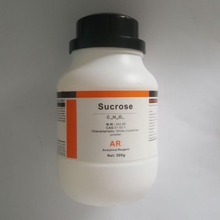 Đường Sucrose CAS 57-50-1 C12H22O11 lọ 500g Saccharose saccarose TINH KHIẾT dùng trong phòng lab, thí nghiệm