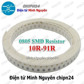 [50 con] Điện Trở dán SMD 0805 5% (2.0x1.2mm) (10R 12R 15R 18R 22R 33R 39R 47R 51R 56R 68R 82R) - [Chọn Loại]