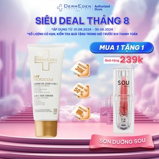 Kem Chống Nắng SPF50 PA+++ có kết hợp dưỡng ẩm ban ngày cho da dầu DERMEDEN  chống lão hóa mờ đốm nâu 4 trong 1 50ml