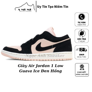 Giày jd cổ thấp đen hồng