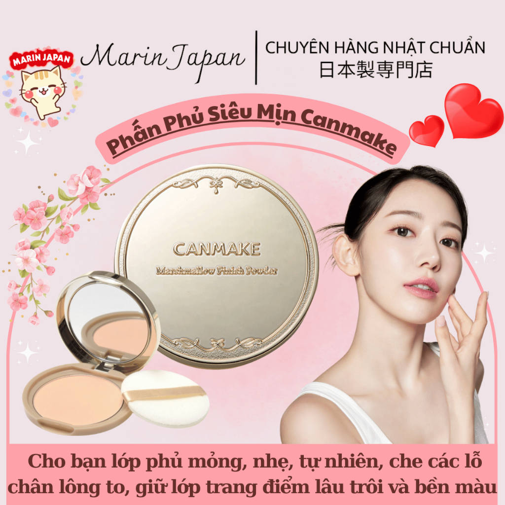(Đủ Bill, Video Mua Hàng) Phấn Phủ Canmake Tokyo Siêu Mịn Nhật Bản