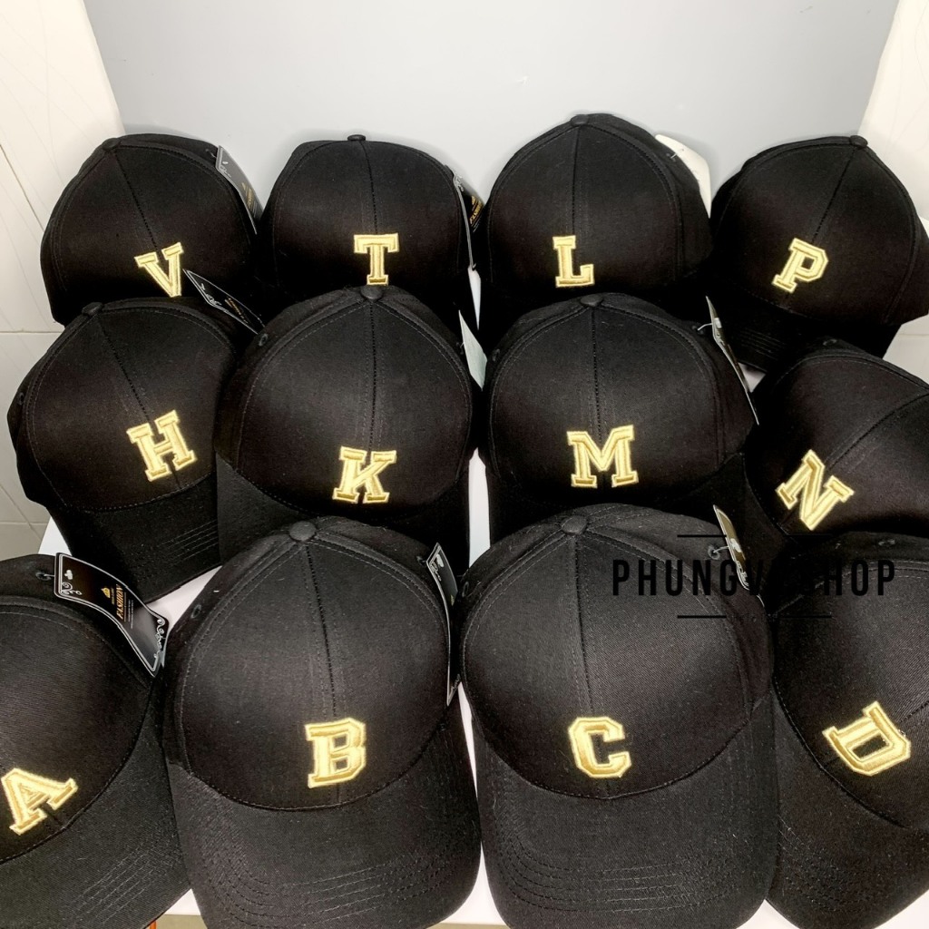(SALE) Mũ LƯỠI TRAI CHỮ CÁI unisex cực hot nam nữ thoáng mát phungvyshop- nón Kết kaki CHU CAI TÊN