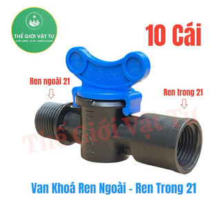 Bộ 10 Van chỉnh nước ren ngoài 21 ren trong 21