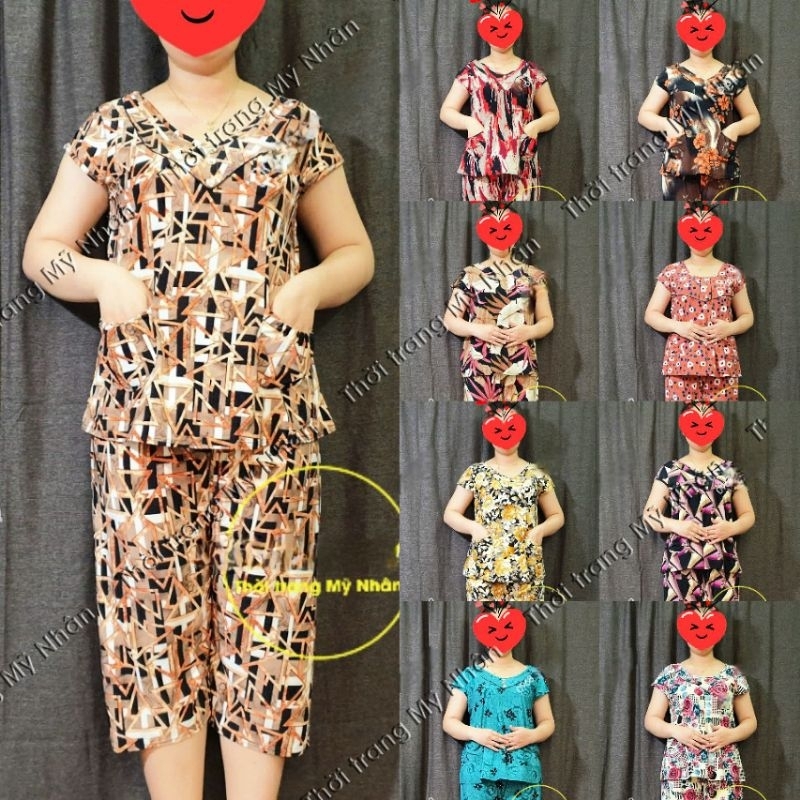 Đồ bộ thun lạnh hàn quốc phối bèo đẹp