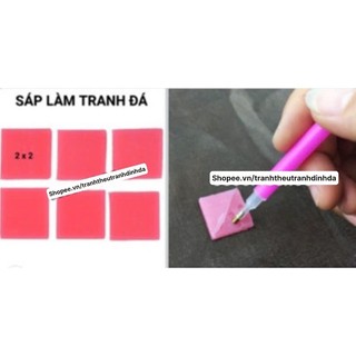 Sáp làm tranh đính đá , dụng cụ làm tranh đính đá