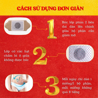 Combo 5 Miếng Dán Tan Mỡ Bụng KROKO chiết xuất Thảo Dược đốt cháy mỡ thừa hàng Thái Lan - chính hãng