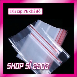 100 gram túi zip viền đỏ