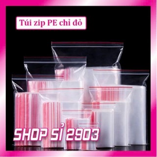 100 gram túi zip viền đỏ
