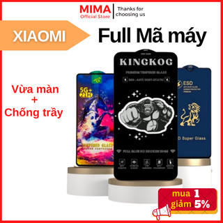 Kính Cường Lực Kingkong Xiaomi Redmi Note 13 12 11 10 8 Pro 5G 10s 9 9s 7 12c 13c 10c 9A 9C 9T 13T 11T Lite 12T Poco X3