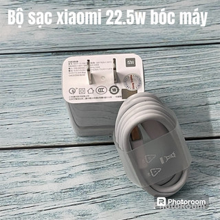 Bộ sạc cáp 22.5w zin bóc máy Xiaomi Redmi Note 9S, Mi 9T, Mi 9 SE,  chính hãng