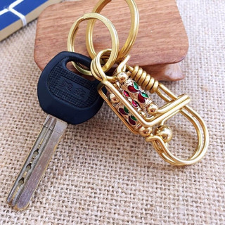 Móc khoá handmade đồng thau thiết kế sợi đồng to chắc chắn bền và đẹp