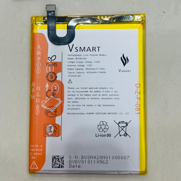 Pin Zin Tương Thích Vsmast Model BVSM-420 Dùng Cho Joy 2 Plus (bảo hành 3 tháng)