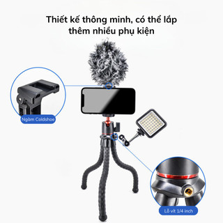 Tripod chân nhện Rec M11 đỡ điện thoại, máy ảnh