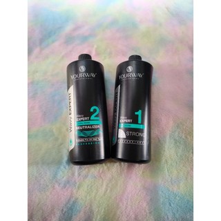 1 cặp Uốn lạnh Yourway 1000ml Strong dùng cho tóc khỏe