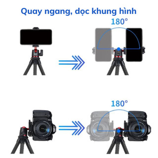 Tripod chân nhện Rec M11 đỡ điện thoại, máy ảnh