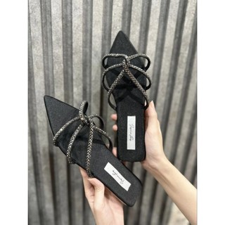 Dép lê nữ dây đá mũi nhọn - ĐÁ LỚN (có big size)